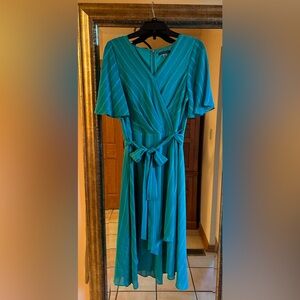 Size 12 Green Tommy Hilfiger Short Sleeve Dress